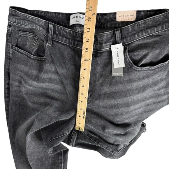 Lane Bryant Signature Fit Boyfriend Mid Rise Jeans Washed Black‎ Womens 16 New - Picture 6 of 12